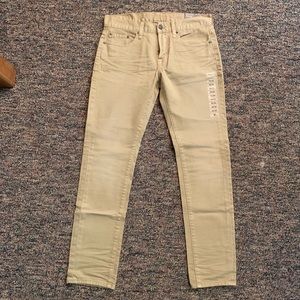 American Eagle core flex jeans, tan, 29x30